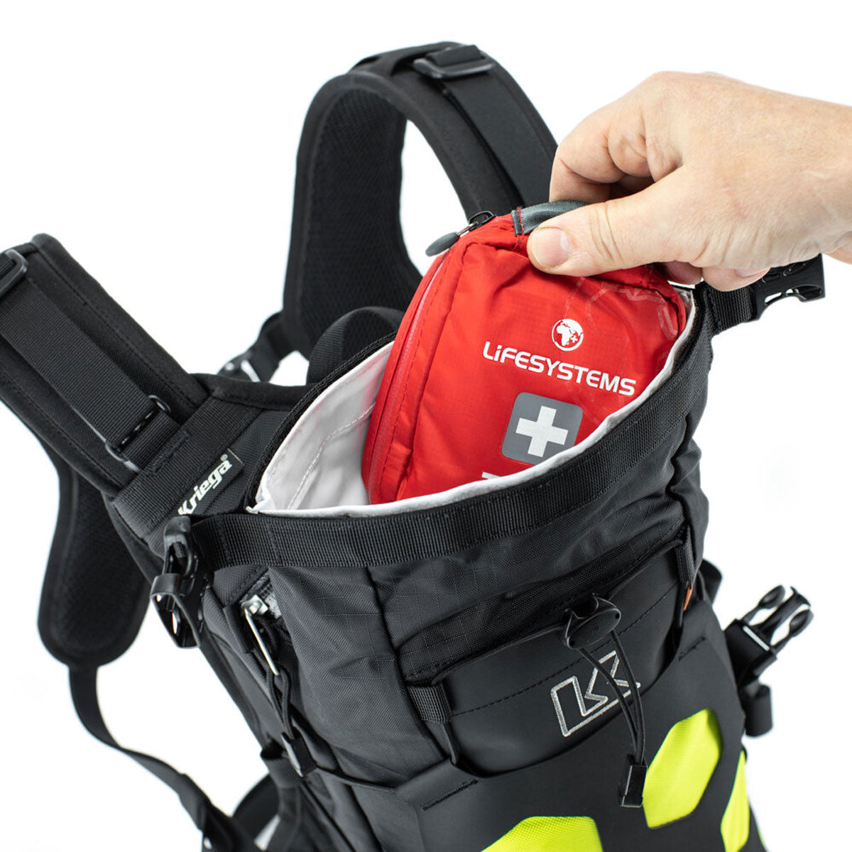 Kriega Trail 9 Backpack being loaded up