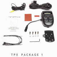 ADAPTIV TPX Radar Detector V2.0 Motorcycle Radar contents laid out