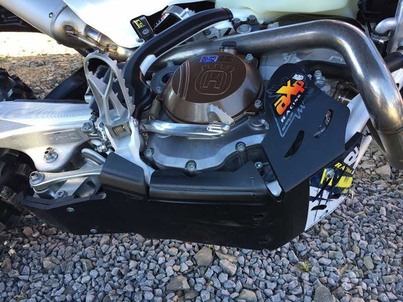 Husqvarna Bash Plate AX1425 BLK - FE250/350s 17-22 fitted to bike