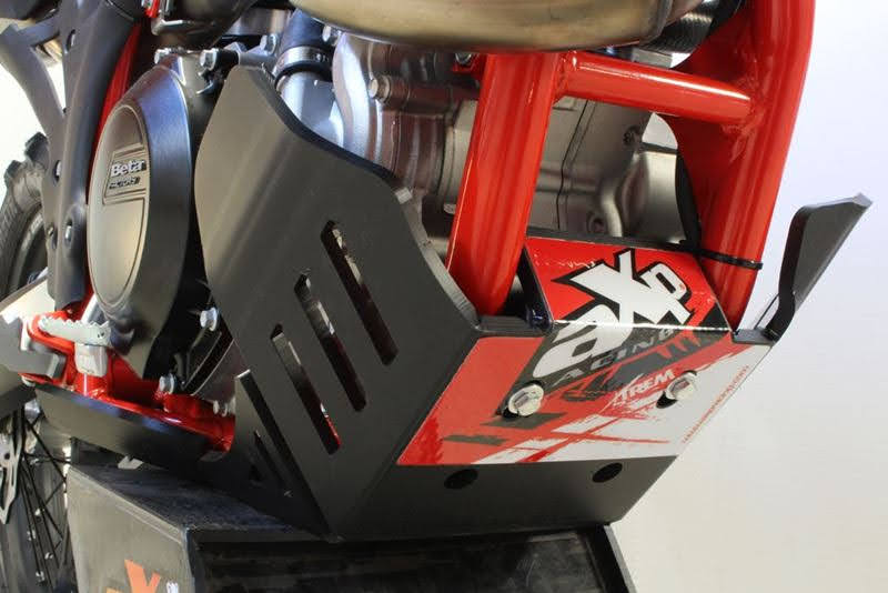 Beta Bash Plate AX1431 BLK - 350 to 498RR 14-19 fitted to bike