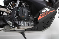 KTM 790 / 890 AX1543 black Bash Plate fitted to KTM 