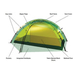 Hilleberg Allak 3 Tent (Sand) cutaway