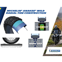 Michelin Anakee Wild Tyre 110/80-19 cutaway image
