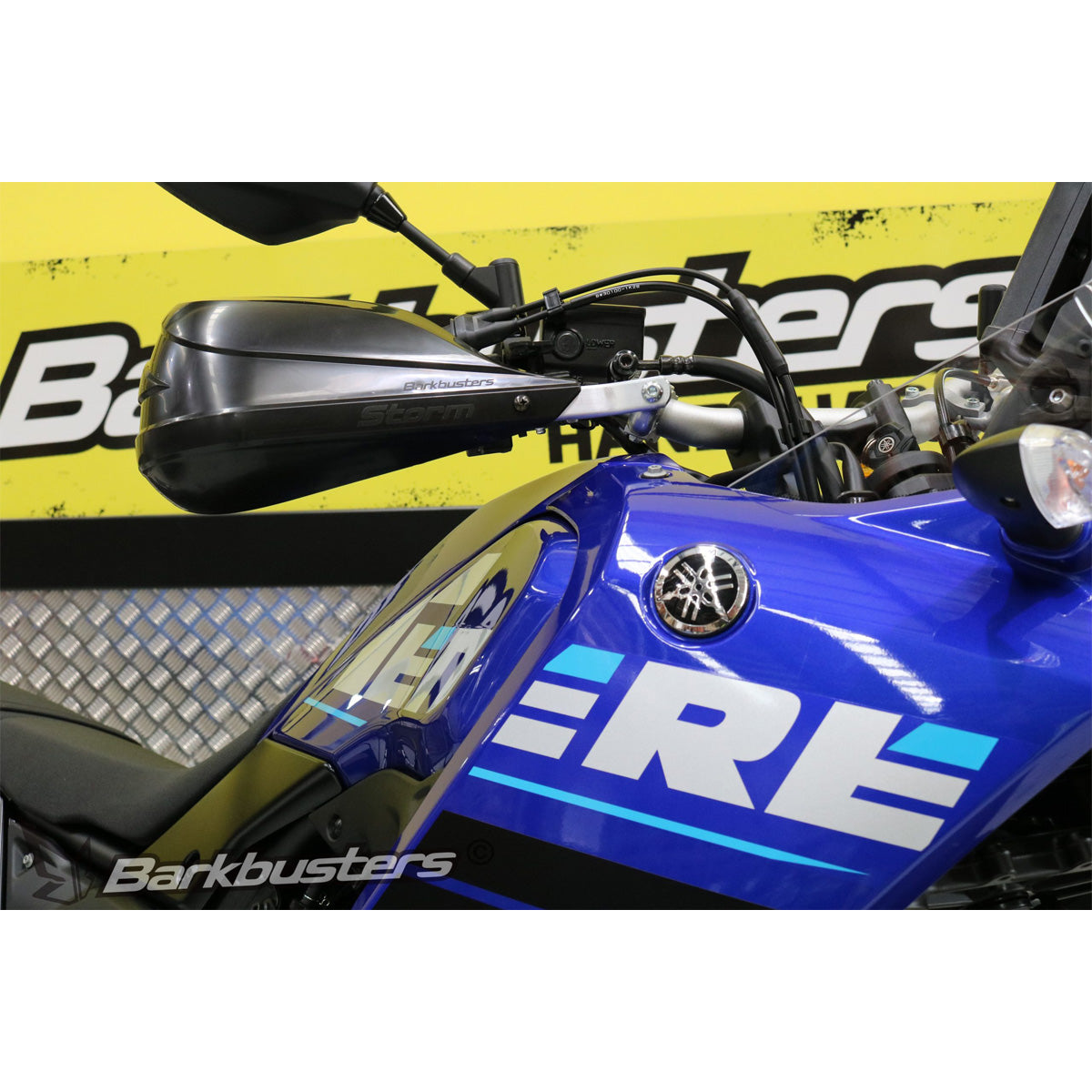 Yamaha XTZ700 Tenere Barkbuster Hardware Backbone kit with Storm handguards fitted