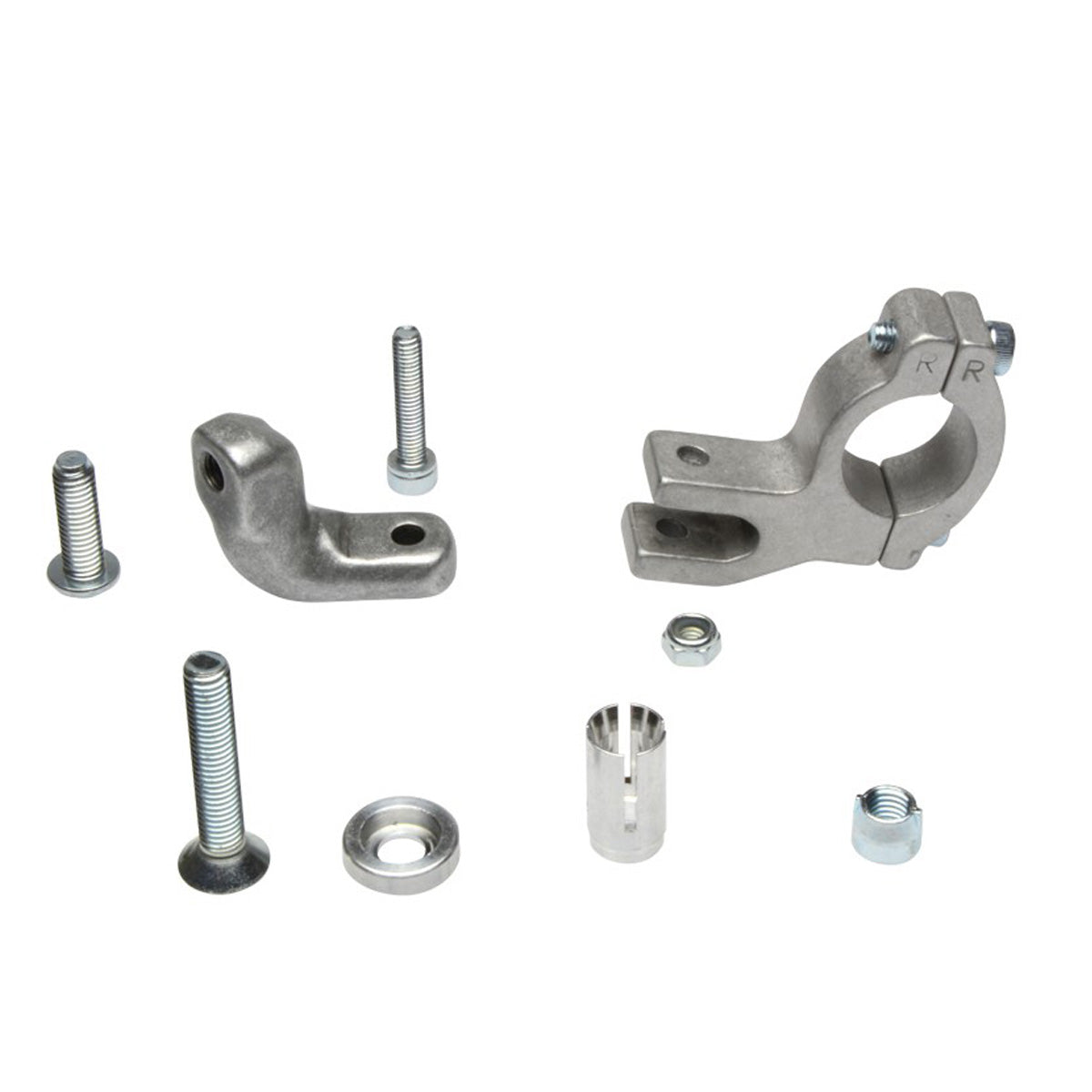 Barkbusters Handlebar Clamp Kit (Tapered) disassembled