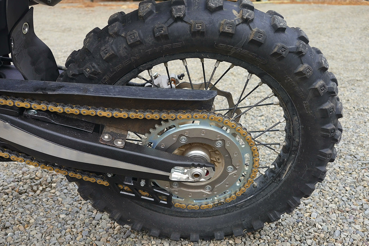Mox Sprocket Cush Drive Rear Sprocket fitted to the bike