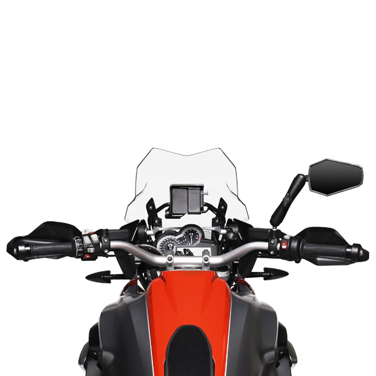 Doubletake Adventure Mirror fitted view from bike seat