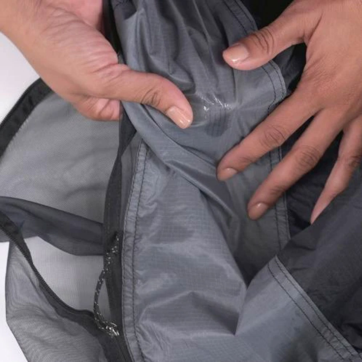 The resulting tent repair