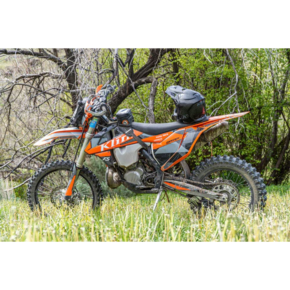 Giant Loop Fender Bag fitted to off-road motorcycle