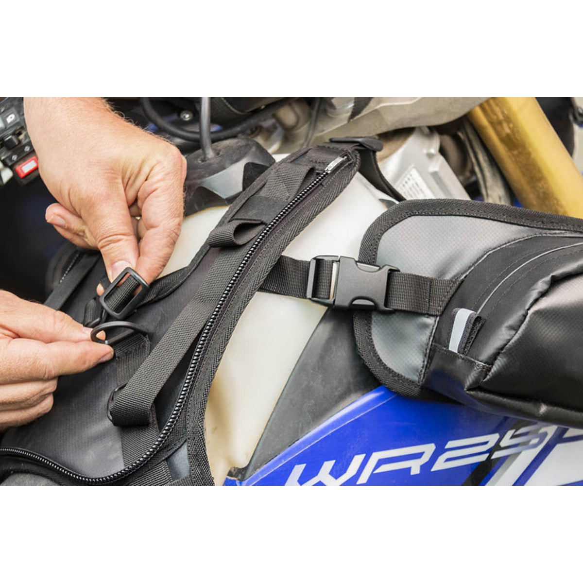 Giant Loop Pannier Pockets mounting close up