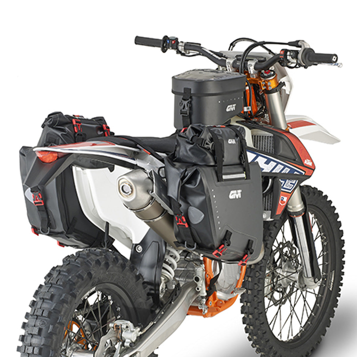 Givi GRT717B Tool Bag attached to side bag