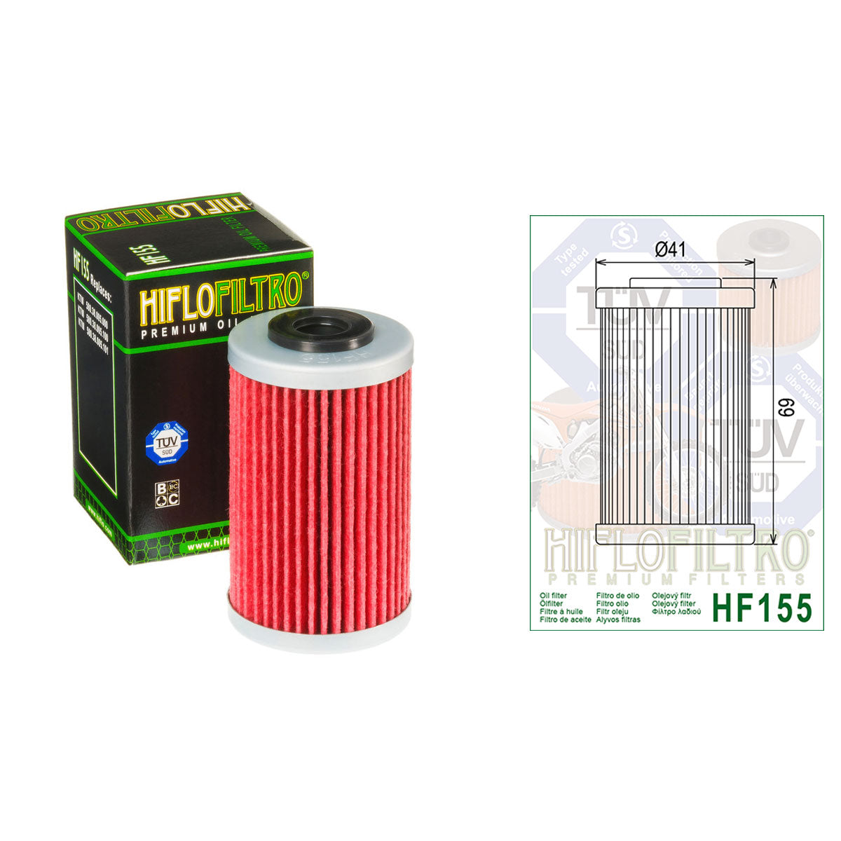 HiFlo Oil Filters HF155