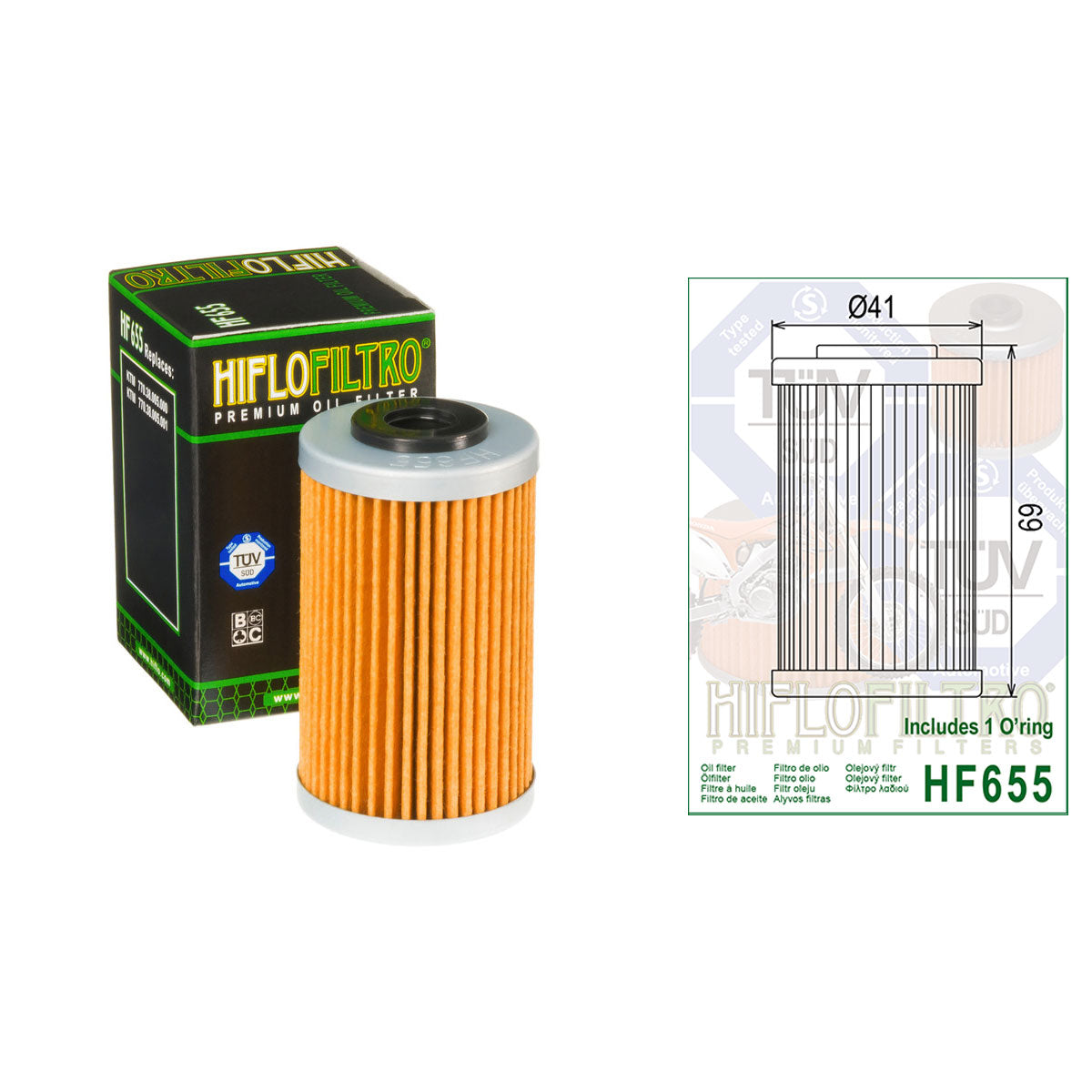 HiFlo Oil Filters HF655