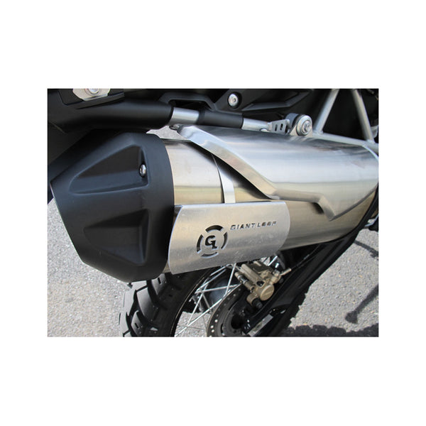 thumbnail image 2 of Giant Loop Hot Springs Heat Shield - Laser-Cut Aluminum Motorcycle Exhaust Guard With Stainless Clamp 2 of 6