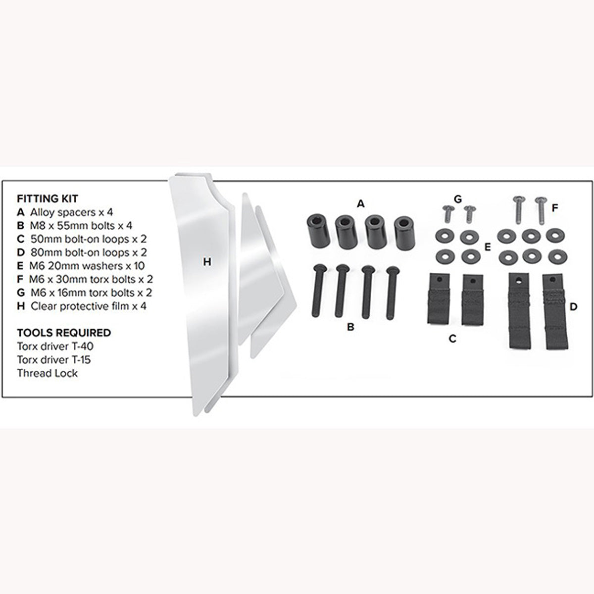 Husqvarna Norden 901 Kriega OS-Base fitting kit