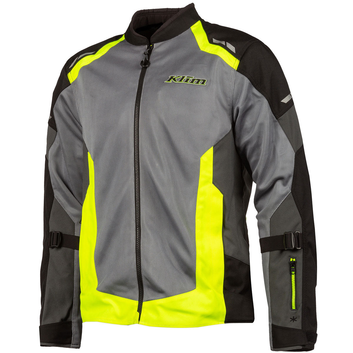 Klim Induction Jacket in hi vis front view