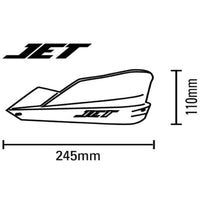 Barkbusters Jet Handguard dimensions