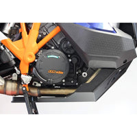 KTM Bash Plate AX1627 BLK - 1290 Super ADV R/S 21-22 fitted to motorcycle