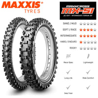 Maxxis Maxxcross MX-SI M7334 Tyre 80/100-21 chart