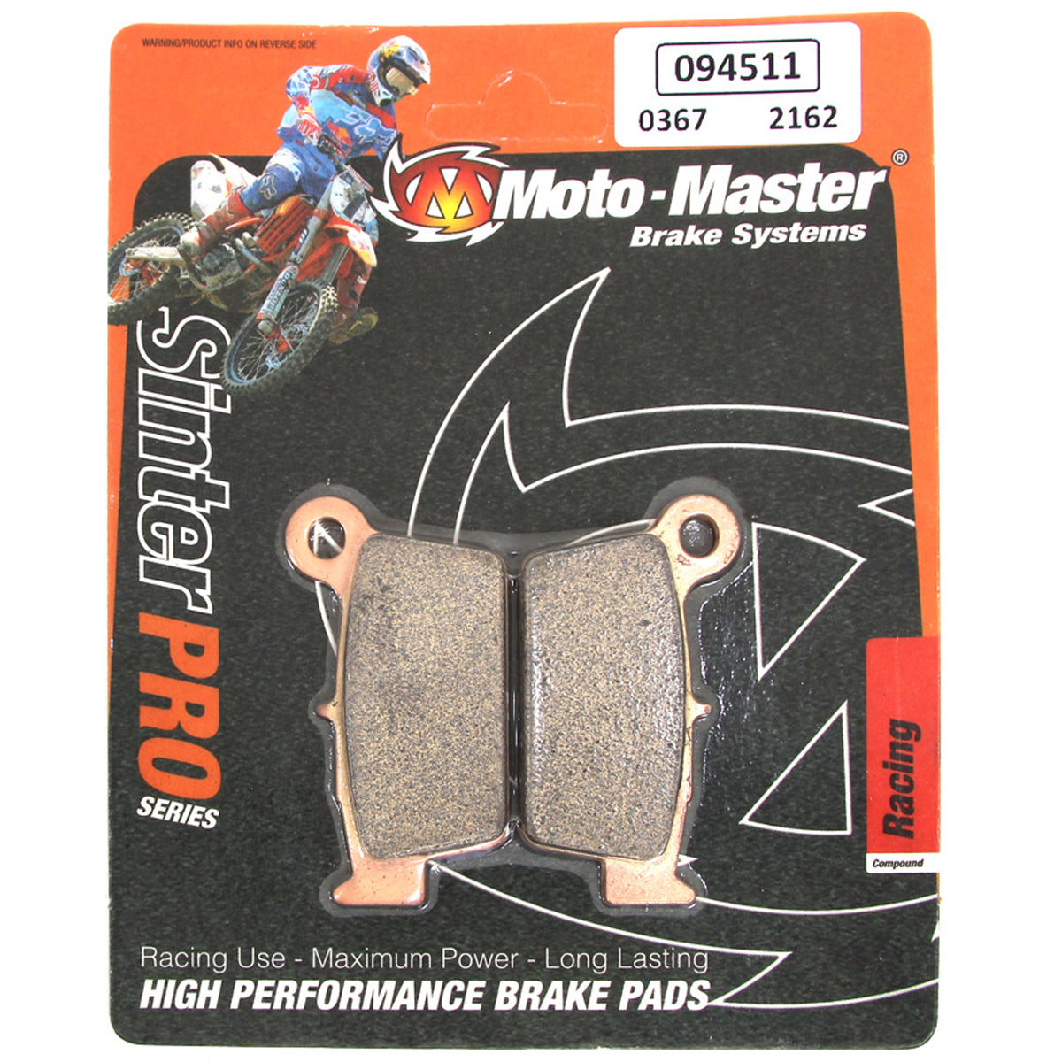 Rear Brake Pads 094511 SinterPRO Aprilia, Beta, GasGas, Kawa, Suzuki, TM, Yama