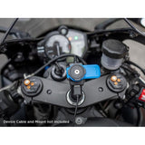Quad Lock's Motorcycle USB Charger on a motorbike