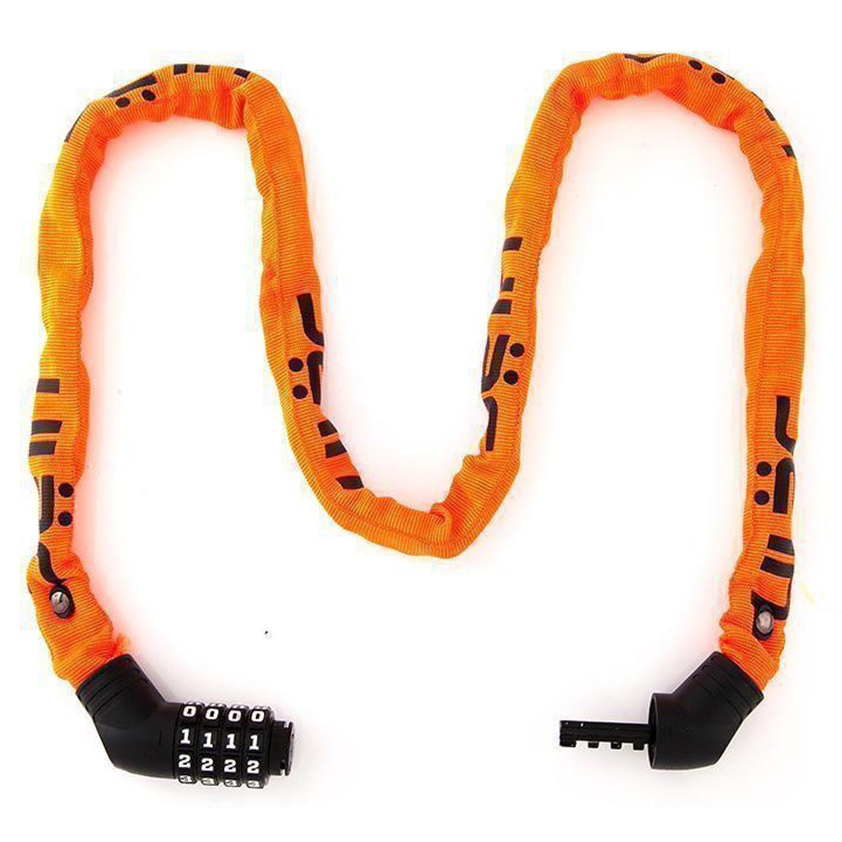 ULAC Street Fighter Chain Combo Lock 5mm x 100cm in orange