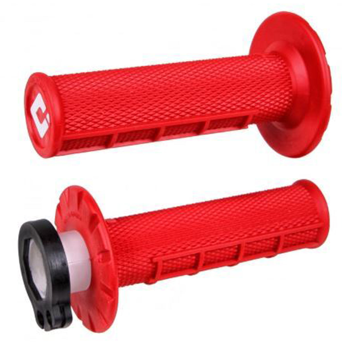 ODI MX Lock On Grips 1/2 Waffle red