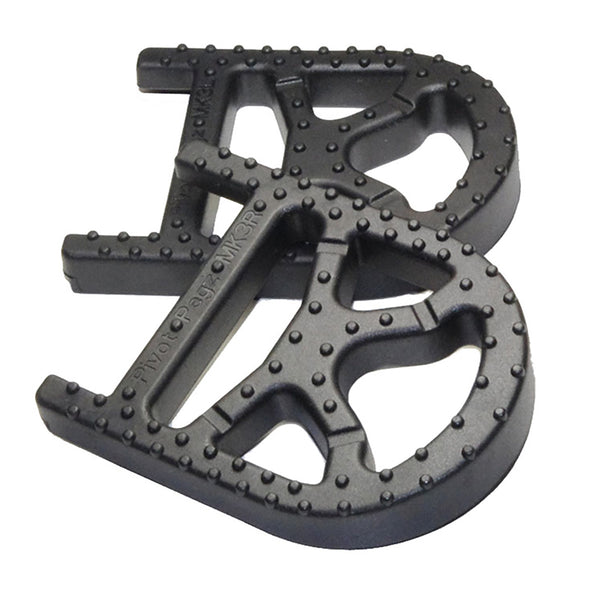 Black Toppers for foot pegs