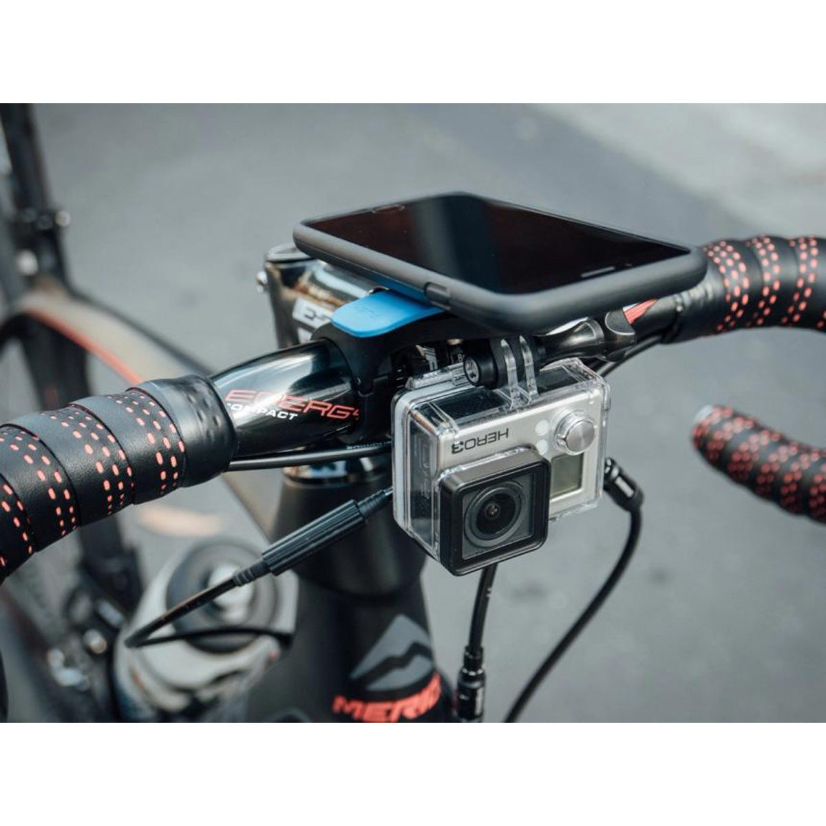 Quad Lock Adaptor Camera Light Mount on the road