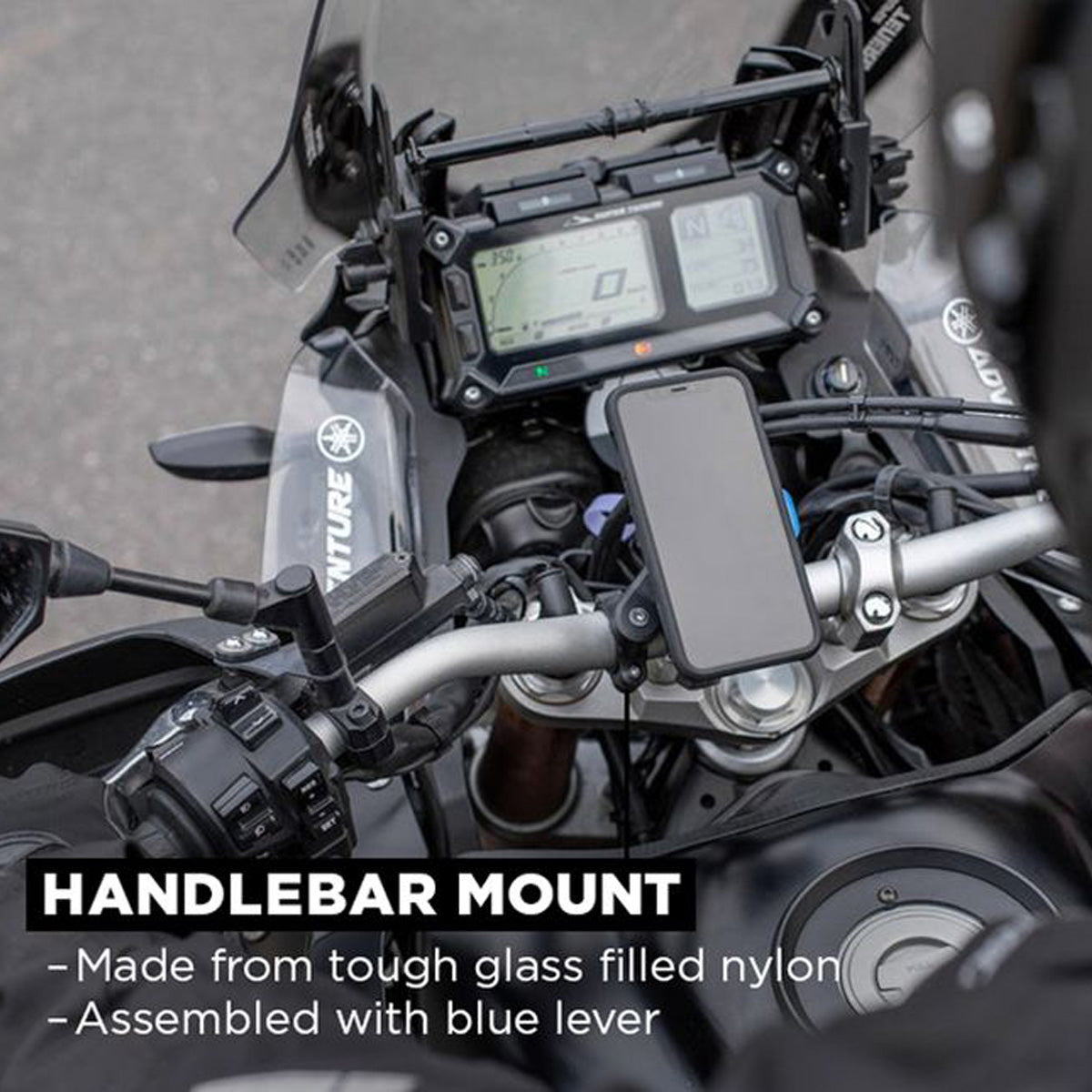 Quad Lock Motorcycle Mount on bike