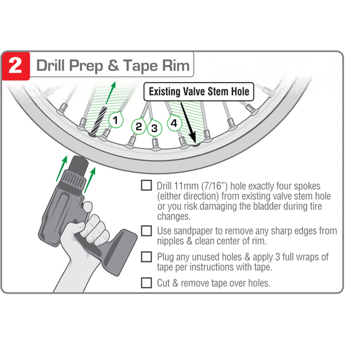 TUbliss installation - Drill Prep and Tape Rim