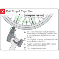 TUbliss installation - Drill Prep and Tape Rim