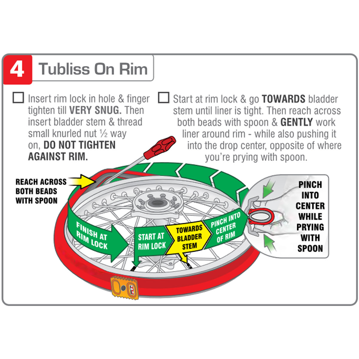TUbliss installation - on to rim