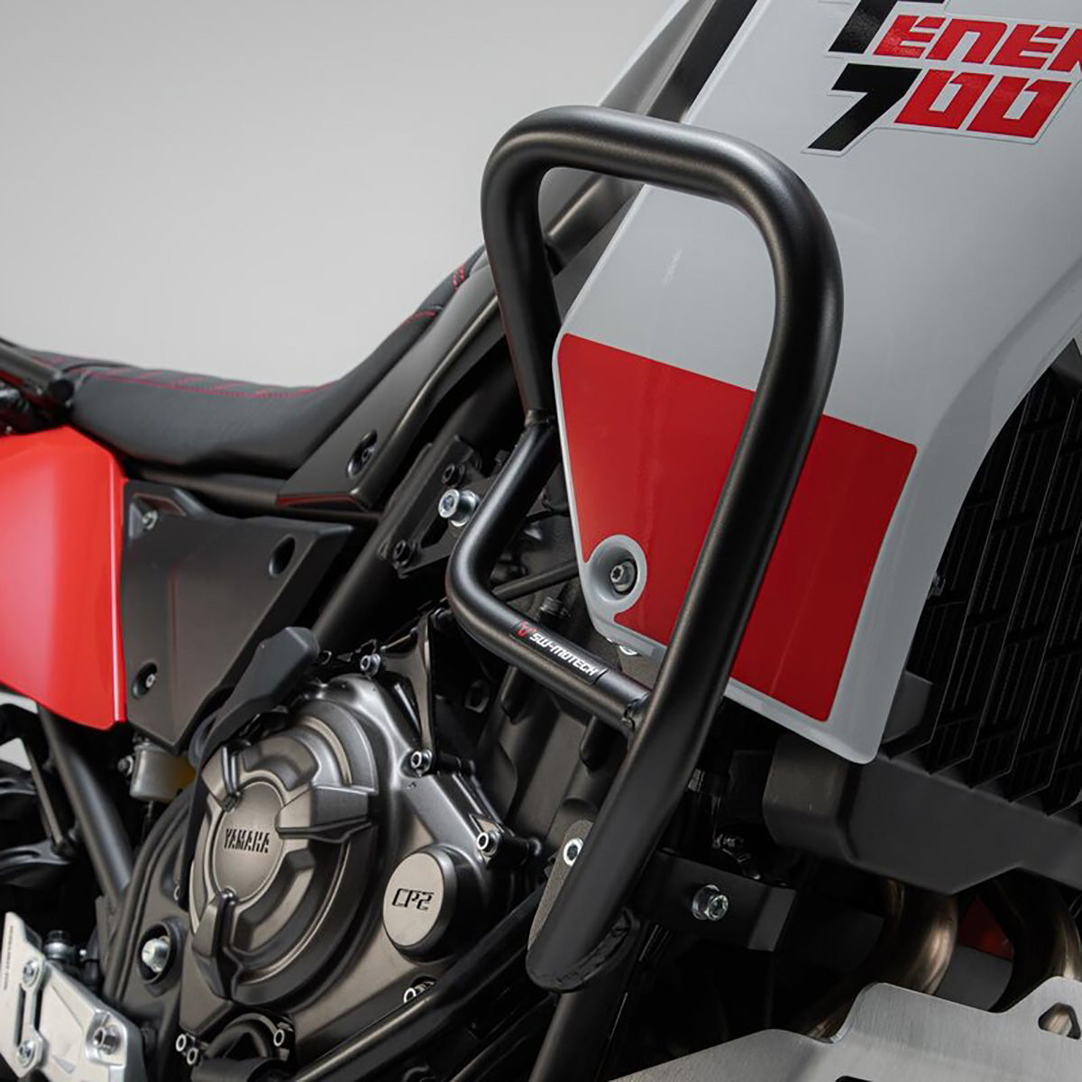 SW Motech Crash Bars for Yamaha Tenere 700 on the bike