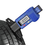 Digital Tyre Tread Depth Gauge in use