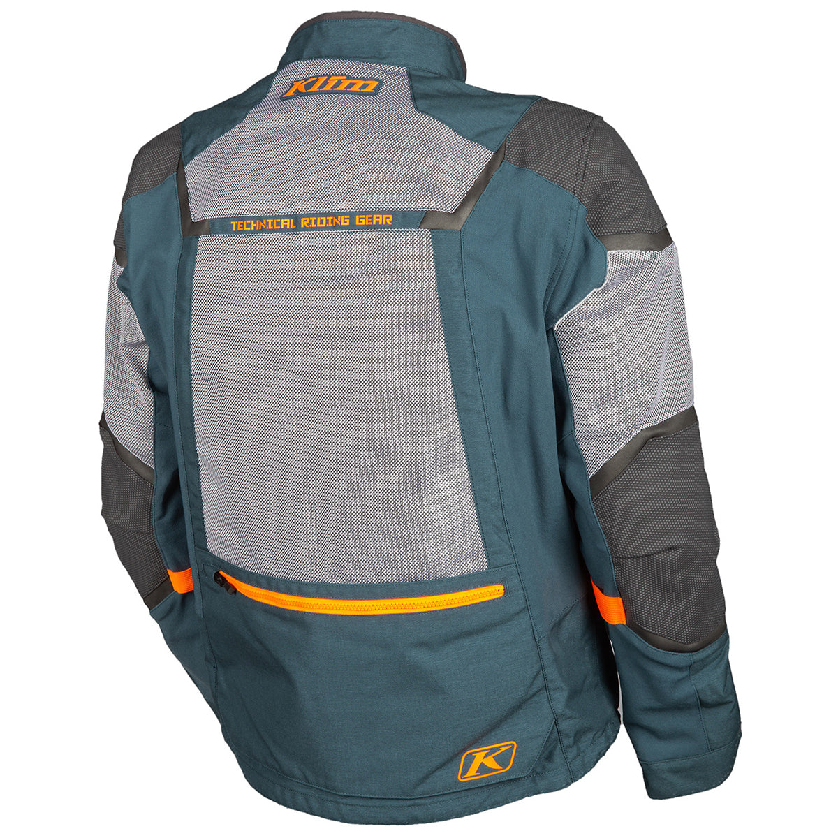 Klim Baja S4 Jacket petrol strike orange rear side