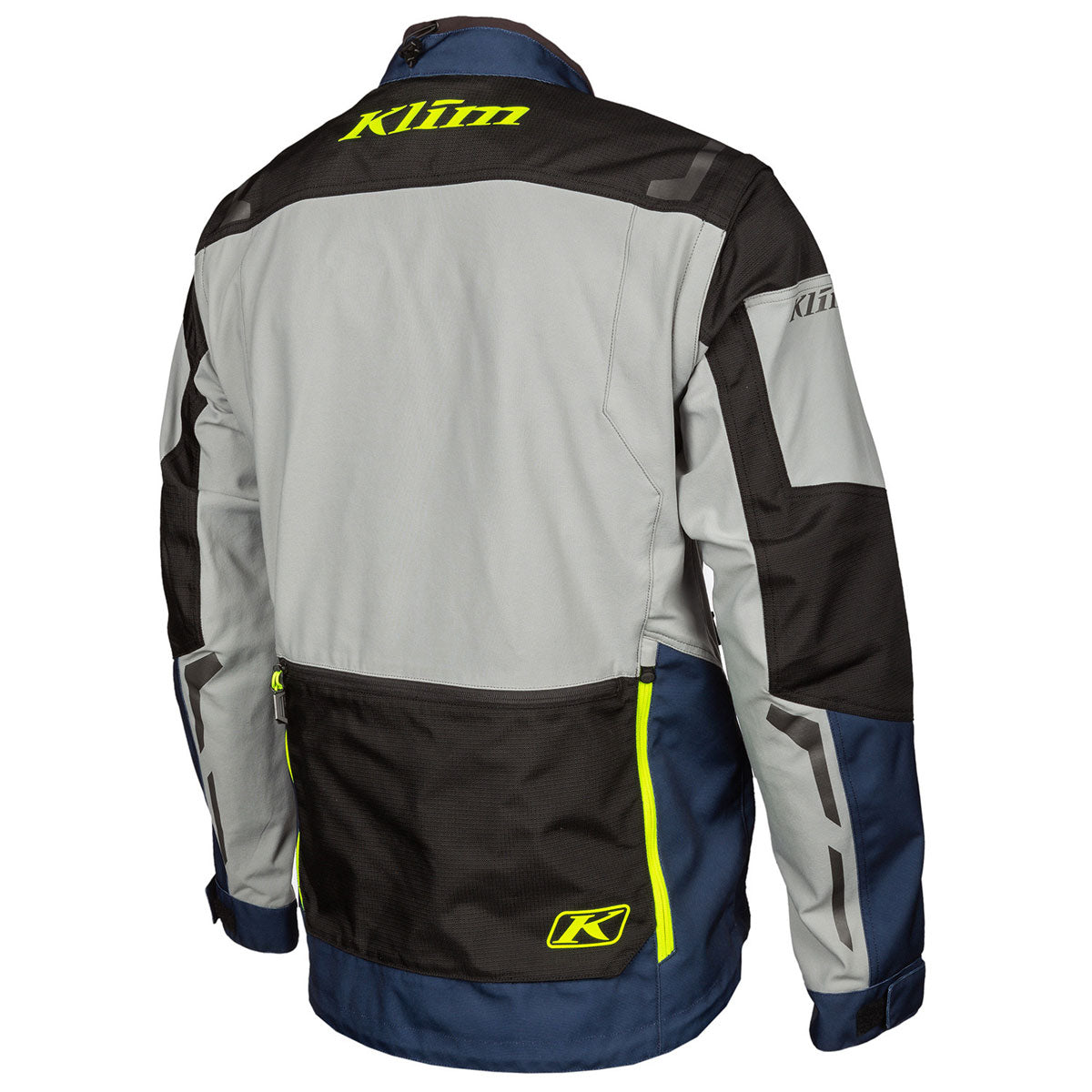 Klim Dakar Jacket (series #2) in blue rear angle view