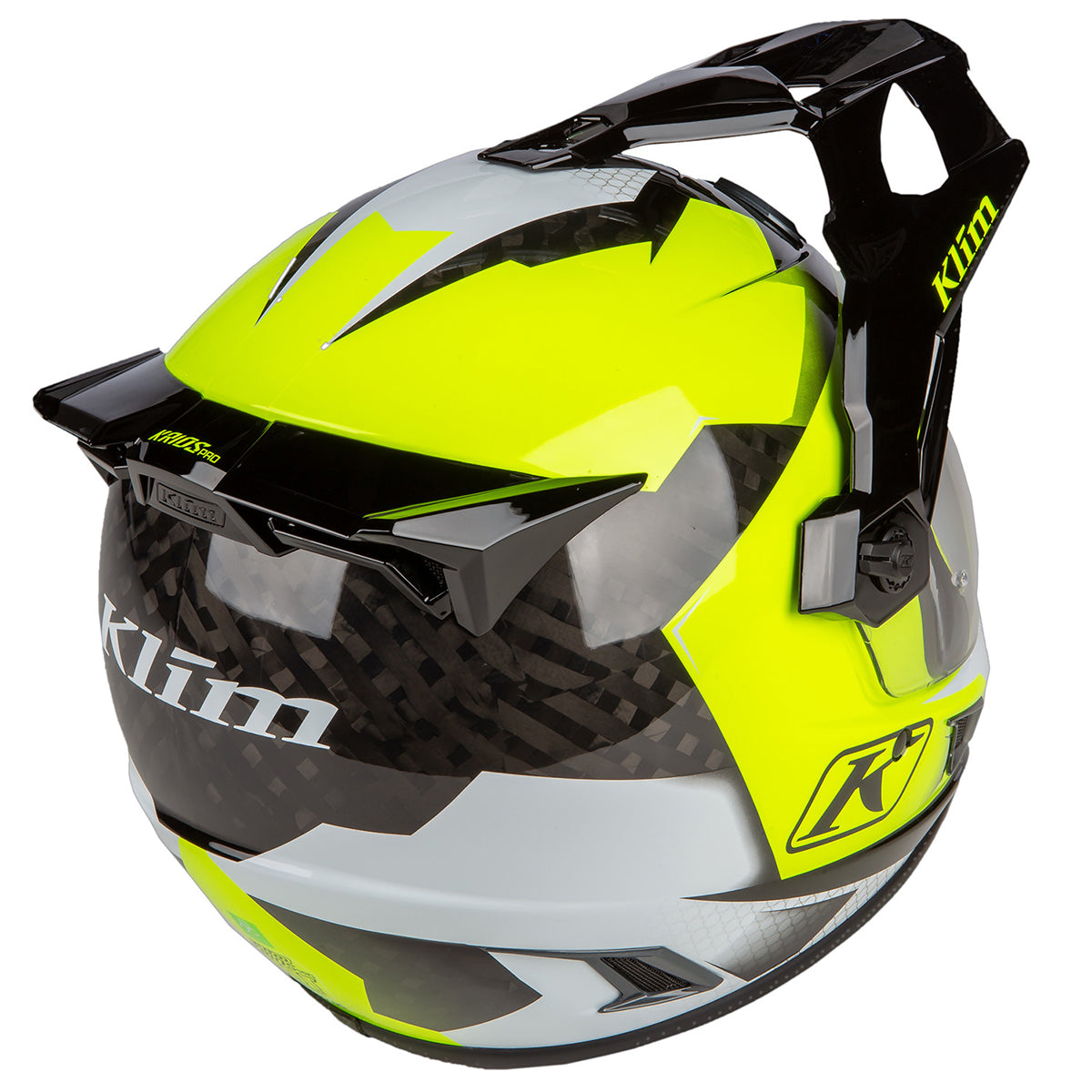 Klim Krios Pro Helmet hi vis rear view