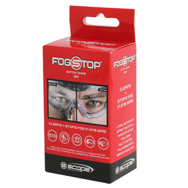 Fogstop optix wipes from Scope