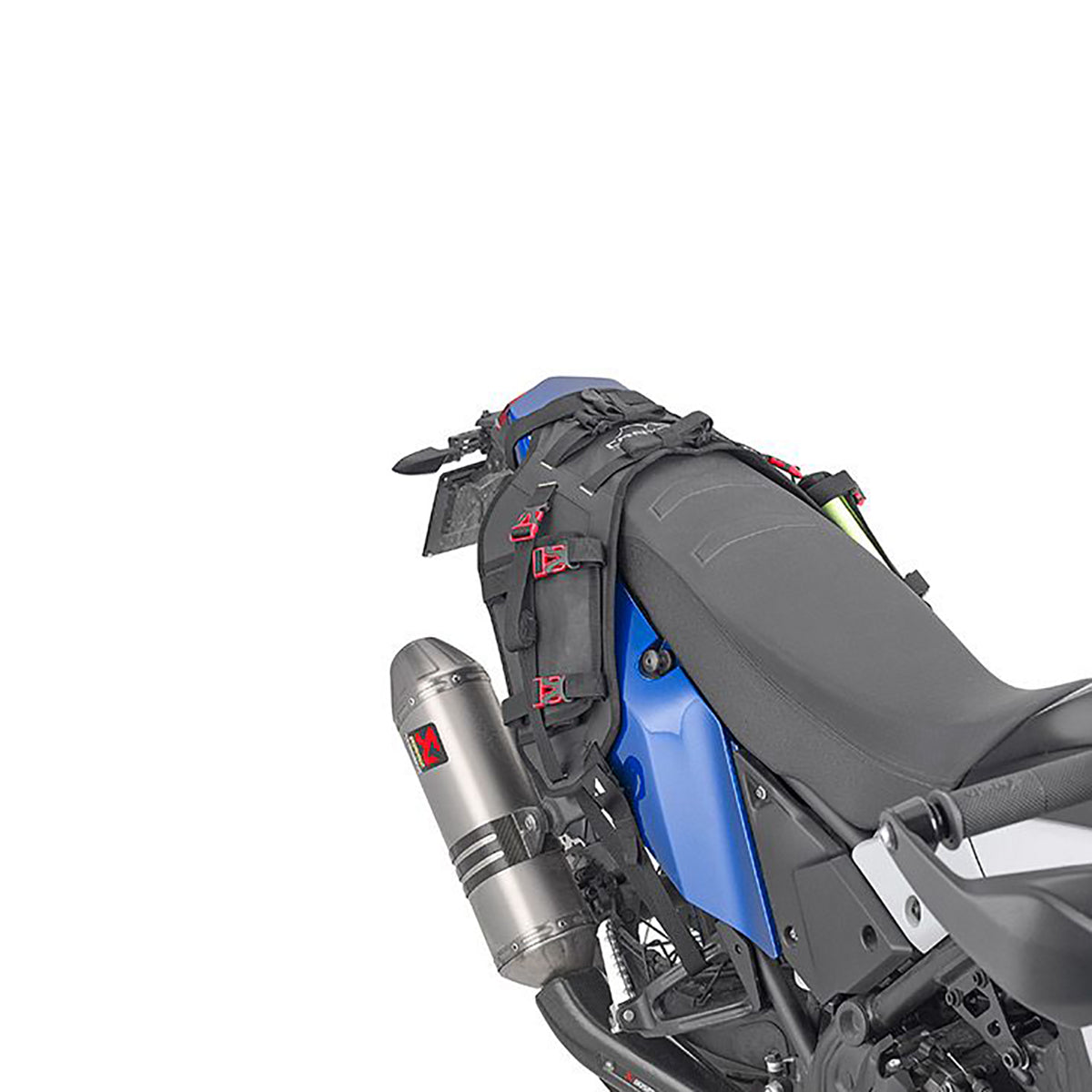 Givi Canyon Soft Luggage Saddle Base fitted to bike