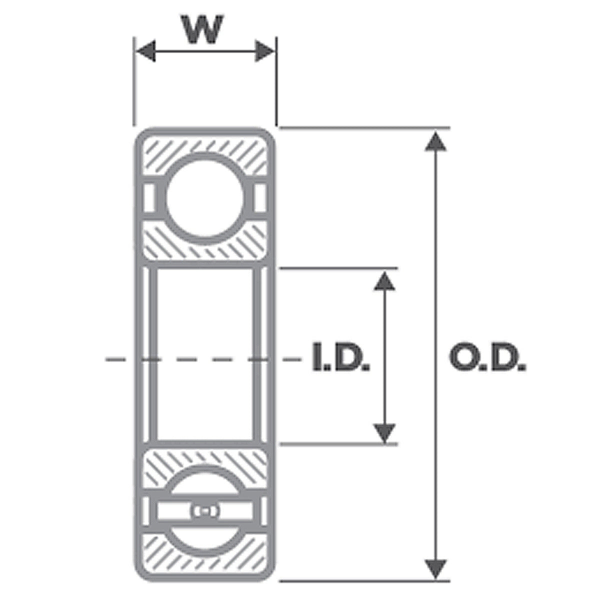 Front Wheel Bearing 6906 DDU measurements diameter
