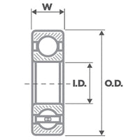 Front Wheel Bearing 6906 DDU measurements diameter