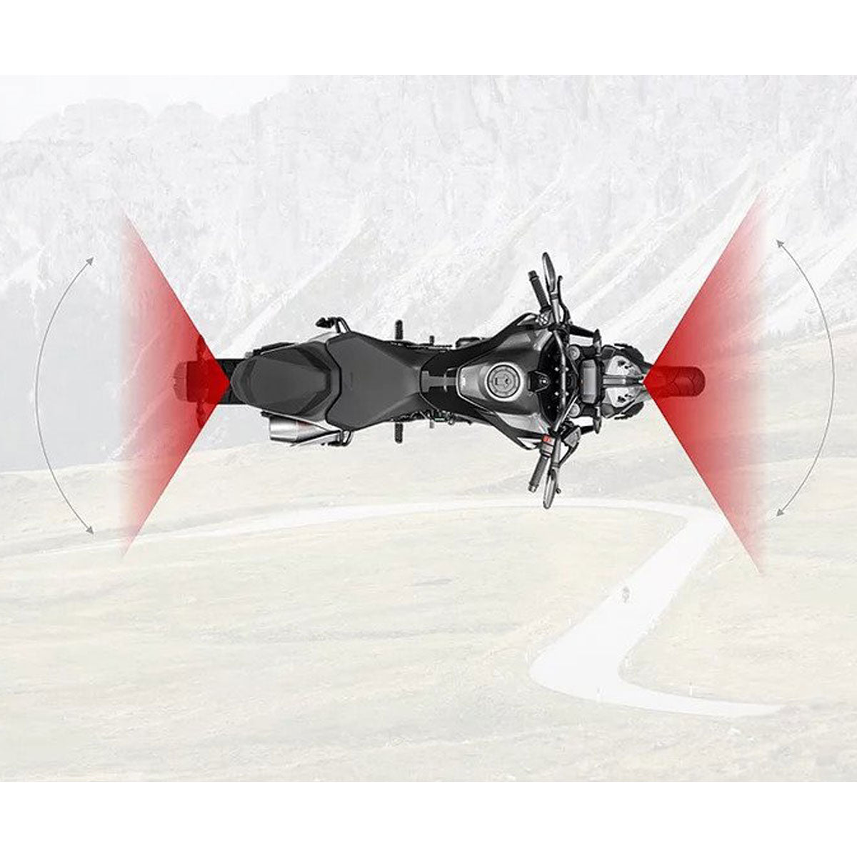 INNOVV K3 Motorcycle Front And Rear Camera view