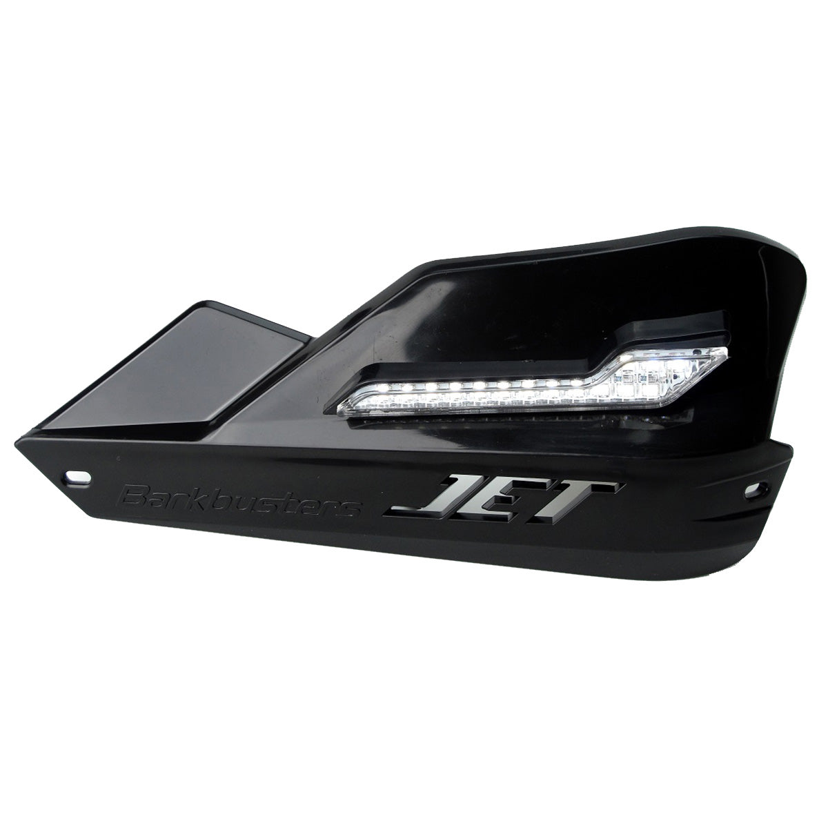 Barkbusters LED Handguard Light fitted to Jet handguard