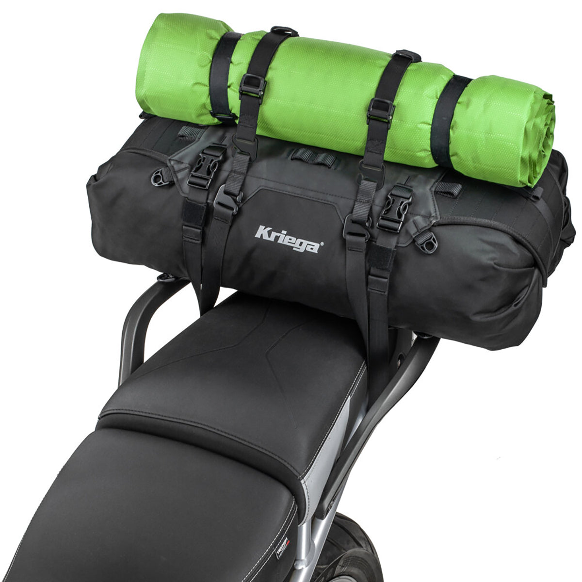 Kriega OS-Mini Cam Straps in use on luggage