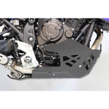 Yamaha Bash Plate AX1564 BLK - EURO 4 Tenere 700 19-22 side view of fitted skid plate