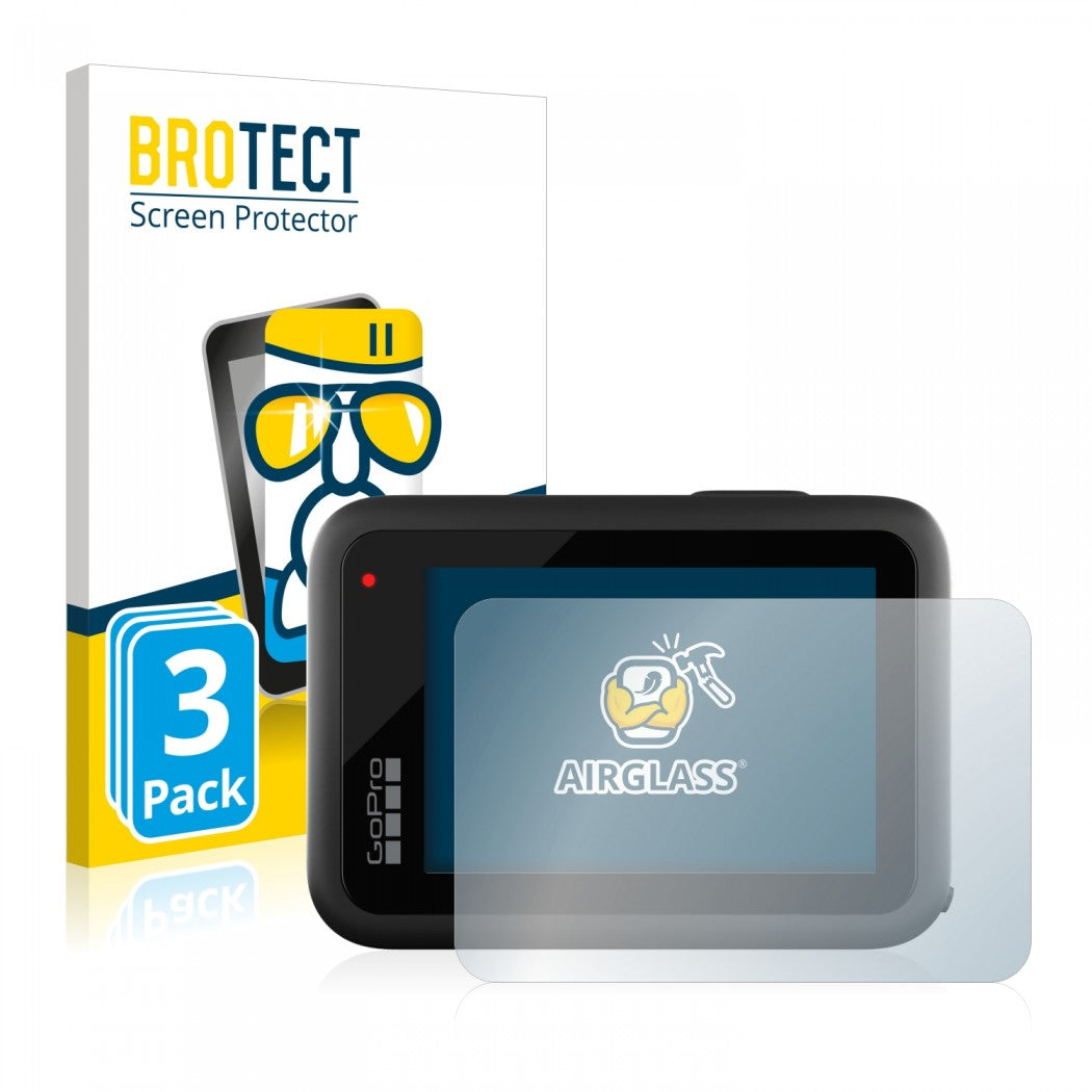 BROTECT AirGlass Screen Protector GoPro Hero 10 Black 3 Pack